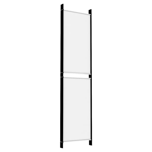 vidaXL Romdeler 5 paneler hvit 250x200 cm stoff Vit 5460