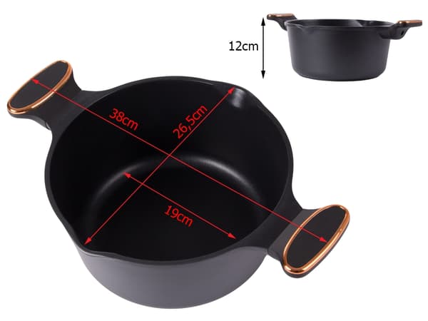 5L Saucepan with lid - Non-stick coating - Induction hob 1920