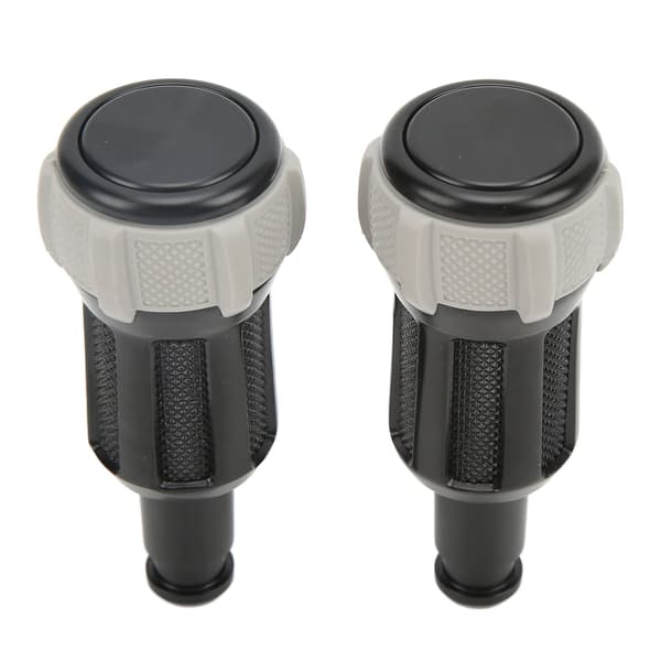 2pcs Armrest Box Adjustment Button Alloy Replacement for Landrover Discovery 5 LR5 17-19 Grey Rubber Cover