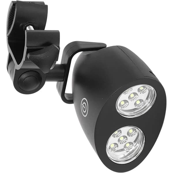 Grill Light with 10 LEDs, 3 Brightness Modes, Touch Control, and Adjustable C-Clamp for Grilling, Camping, and Emergency Use, Black