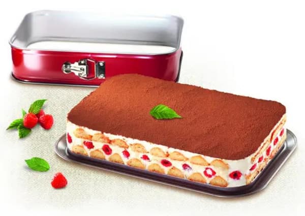 TEFAL DeliBake Rektangulär Kakform 36x24cm Röd J1640574 0.0