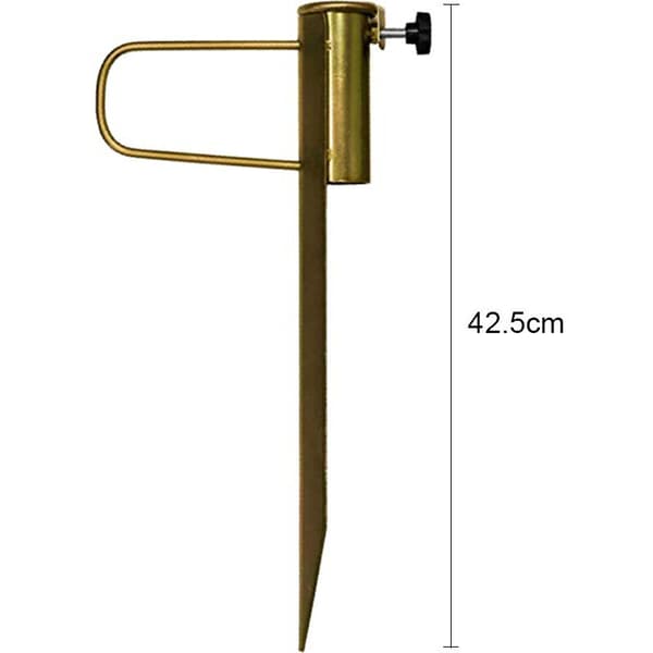 Universal spids parasolfod til græsplæne, 42 cm længde, 32 mm åbningsdiameter