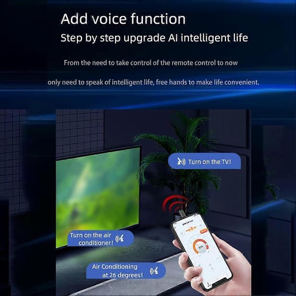 Smartphone IR Mini Adapter Smart App Control Wireless Infrared Phone Remote Control for /13/12 & Below Black