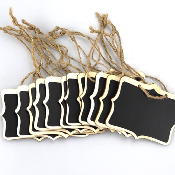 Small chalkboards in 12-pack with hanging string