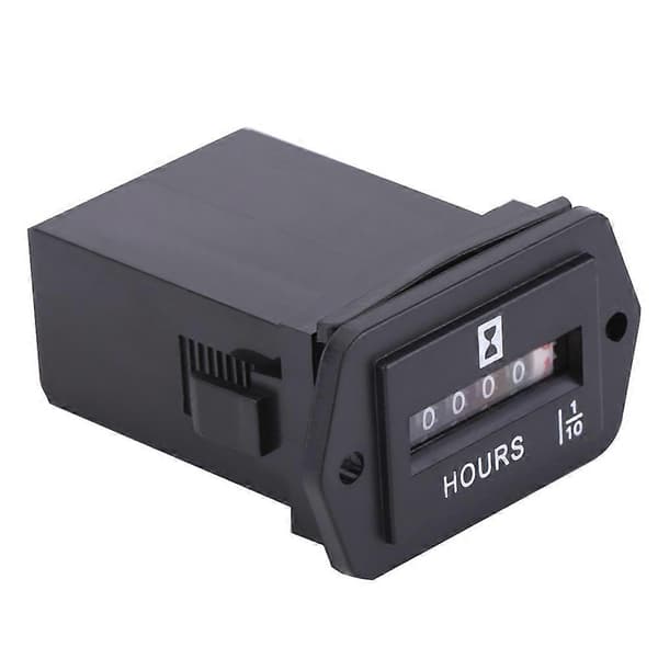 DC 6-80V Mechanical Hour Meter Gauge for Diesel Gasoline Engine Generator Motorboat HM002