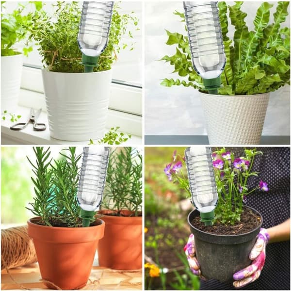 Automatic Watering Spike for Potted Plants, Ceramic Watering Pots, Automatic Drip Irrigation System for Holidays