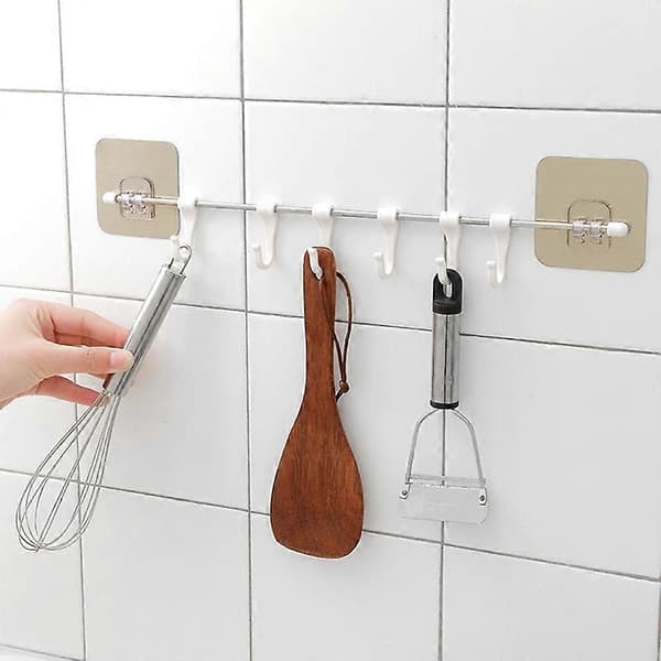 Creative Adhesive Bathroom Kitchen Door Back Hanger Wall Mounted Hook Holder