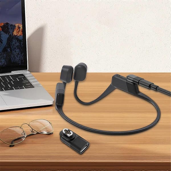 Magnetisk laderkonverterer for SHOKZ OpenSwim Pro S710 hodetelefonlader USB C-adapterlader