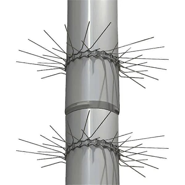 20-pak Rustfrit Nedløbsrørsbeskyttelse Rustfrit Stål Nedløbsrørsbeskyttelse Mod Klatrende Mår Til Udendørs Brug