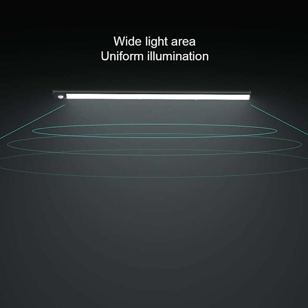 150LM LED bevægelsessensor skabslys genopladeligt batteri 30cm - Perfet