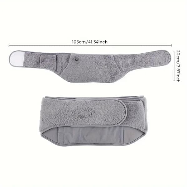 USB Heated Waist Belt with Adjustable Temperature - Multifunctional Polyester Electric Heating Pad for Abdominal and Lower Back Comfort