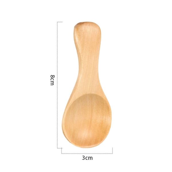 Small Wooden Spoon with Short Handle, Good for Small Jam Jars