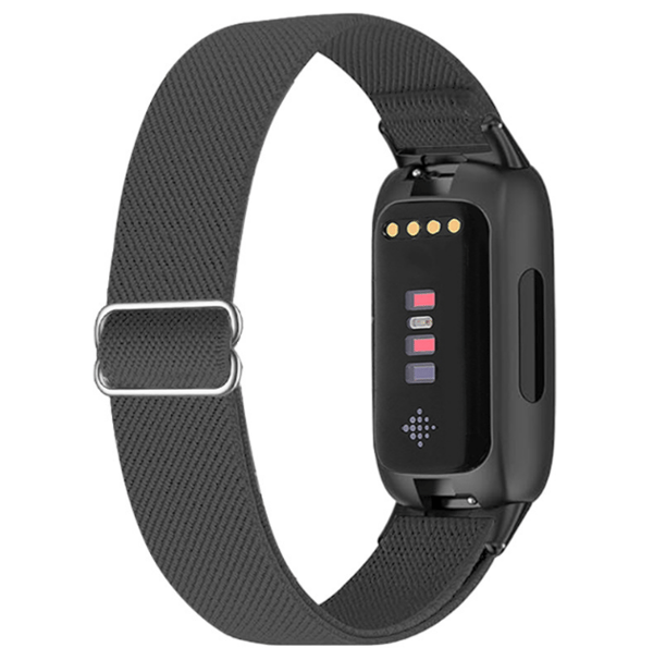 Fitbit Inspire 3 joustava nailonranneke, tummanharmaa