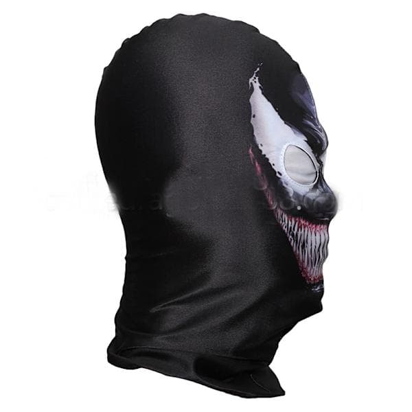 Venom-helmask, realistisk kostymtilbehør i stretchstoff til Halloween, cosplay, rollespill og Comic-Con