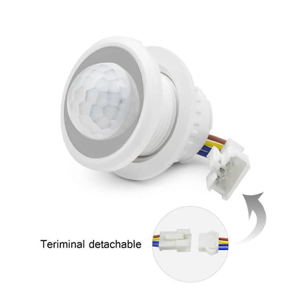 PIR-sensor 220V infraröd rörelsedetektor LED