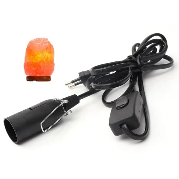 Ledning med afbryder til saltlampe - 1,8 m - Fatning til saltlampe