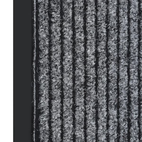 vidaXL Dørmatte gråstripet 40x60 cm grå gray
