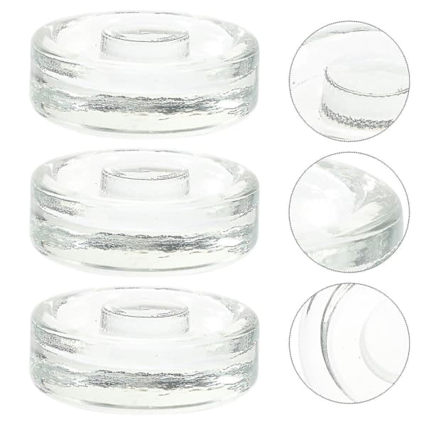 3 Pcs Glass Fermentation Weights for Wide Mouth Jars, Mason Jars, Sealing Lids, Fermentation Lids