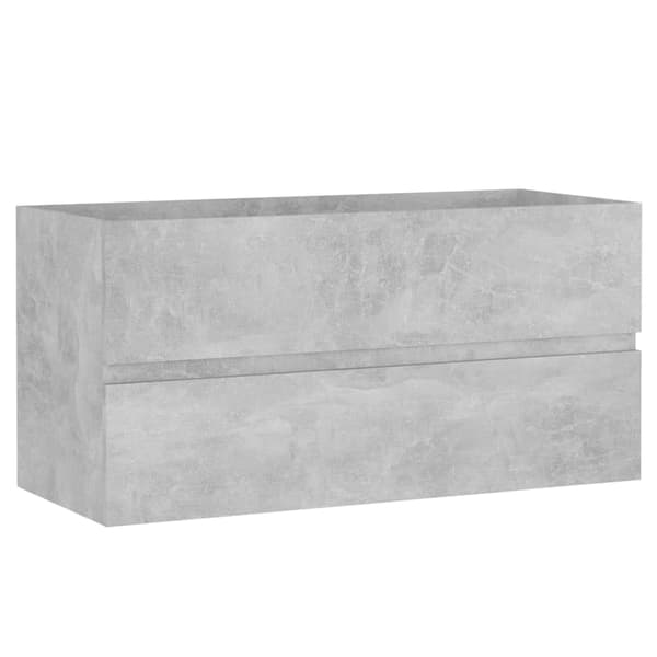 vidaXL Servantunderskap betonggrå 90x38,5x45 cm konstruert tre grå gray