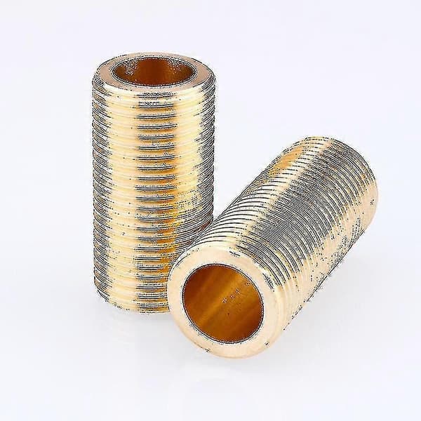 Messinggjenget rør - 3/4'' X Lang: 100mm 1 stk