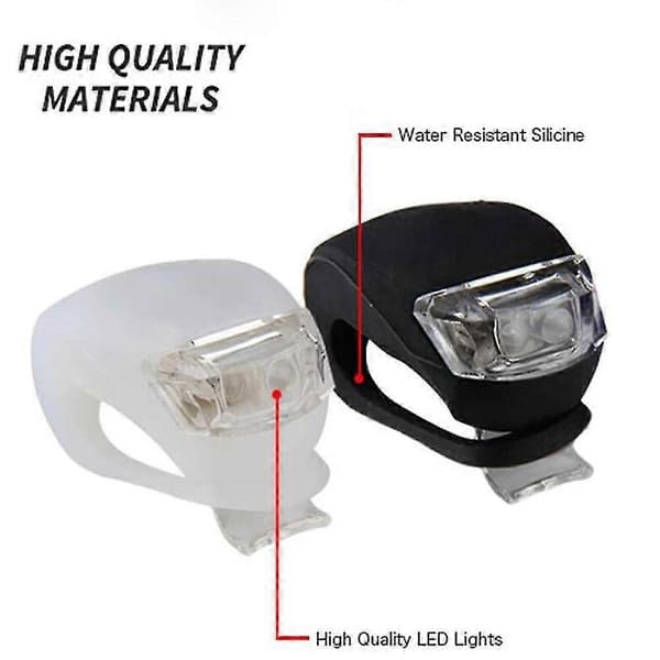 LED Cykellampset Cykling LED Cykellampor Cykel Nödsituationsvarning Fram H -Yx