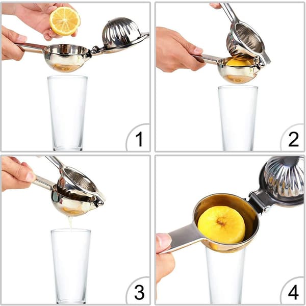Sitruspresse, sitronpresse, laget av robust rustfritt stål