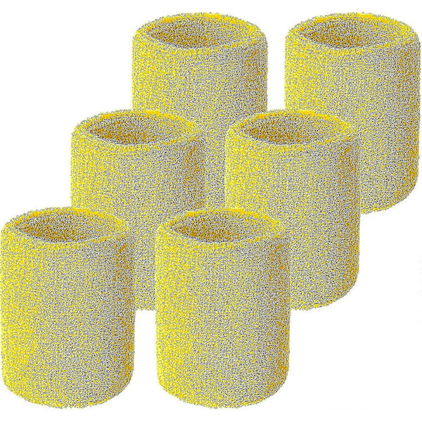 6 kpl rannekkeita tennikseen, hikinauhoja, imukykyisiä rannekkeita jalkapalloon, koripalloon, juoksuun, urheiluun ja muuhun style 1