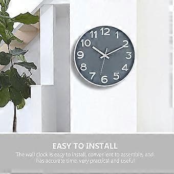 Household Wall Clock Minimalist Round Clock Office Silent Wall Clock Decor