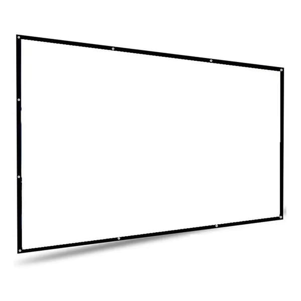 100-inch Projector Screen 16:9 Foldable Wrinkle-Free Precision Hole HD Projector Screen Compatible