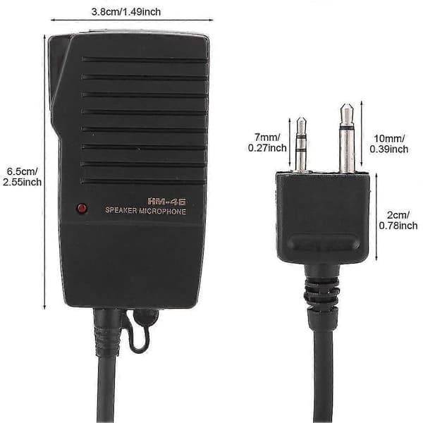 Håndholdt højttalermikrofon til Icom Ic-v8 V85 V82 Ic- T8a 2at W32a E90 Radio