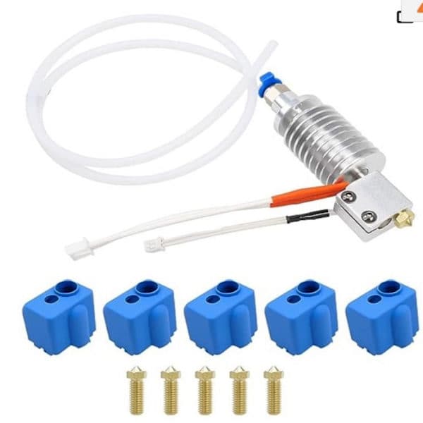 Hotend-sett 3D-skriver, montert med 5 silikonstrømper