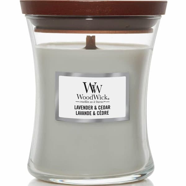 WoodWick Medium Laventeli & Setri Läpinäkyvä Grå, Transparent transparent
