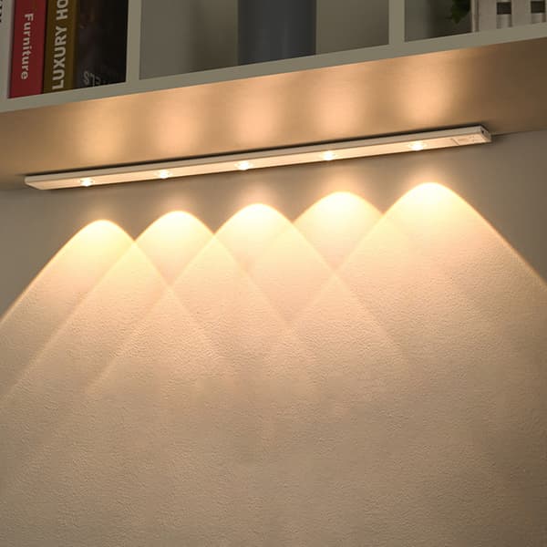 LED-strip 60 cm med justerbar lysstyrke - hvid