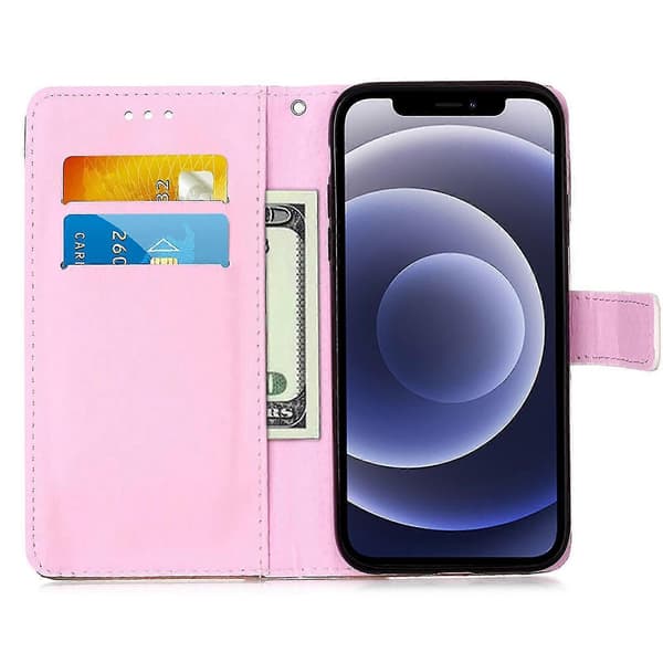 Compatible with iPhone 12 Case Leather Flip Wallet Case with Card Slots Holder Stand Pattern - Panda