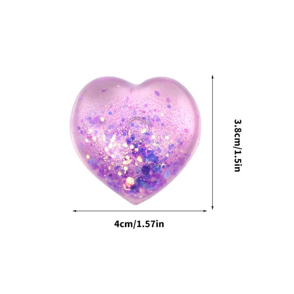 Squeezable Stretchable Love Heart Soft Squeeze Toy for Valentine's Day Office Gift