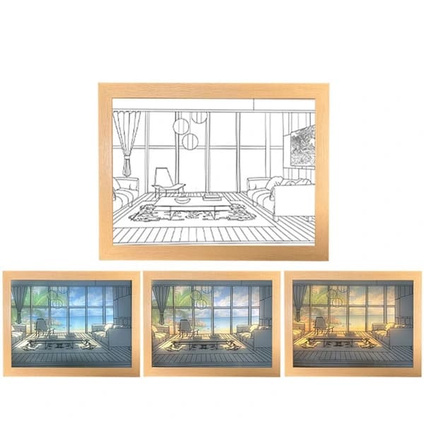 INS Deco LED Light Painting 23X17CM08 08 23x17cm08