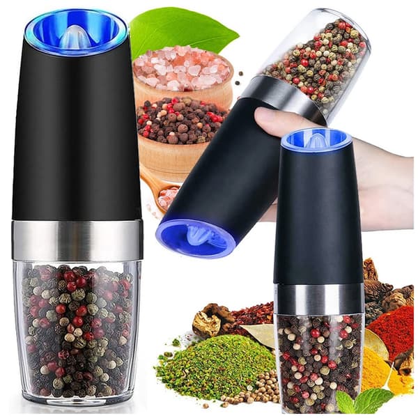 Elektrisk kvern - Automatisk pepper- og saltkvern med lys 366
