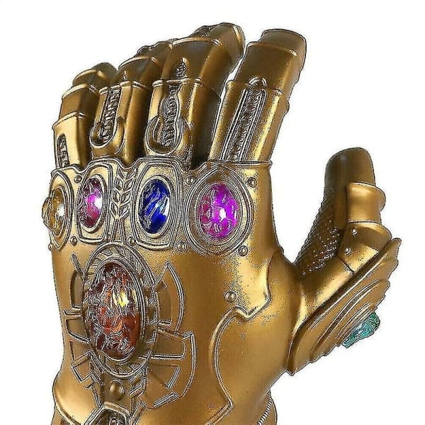 Thanos Hansker for Barn Infinity Gauntlet med LED-lys Avengers 4 Cosplay Leke [HK]