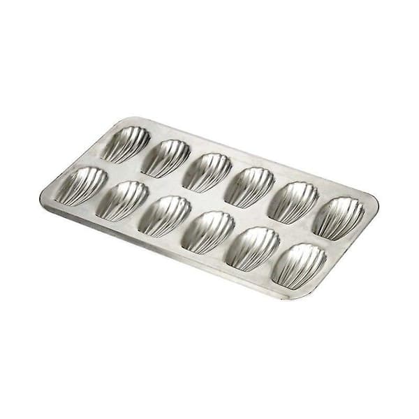 Form i plåt - 12 muffins Silver Silver 23 x 19,3 x 1,2 cm