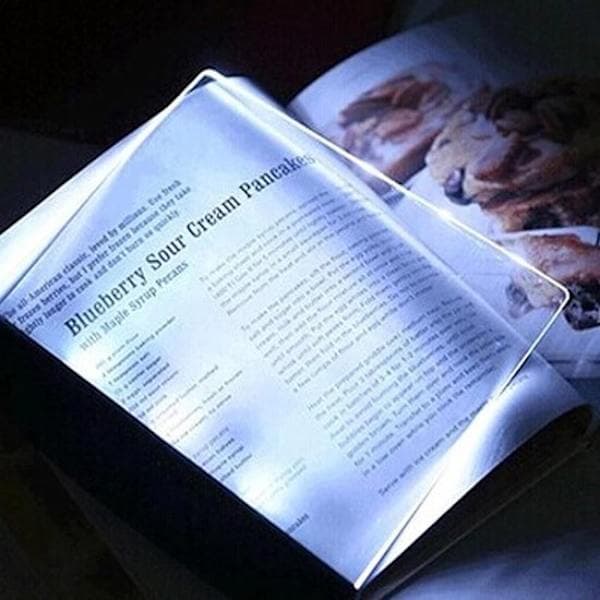 Wireless Reading Light - Portable Bookmark Lamp - Uses 3 AAA Batteries (Not Included) - Black