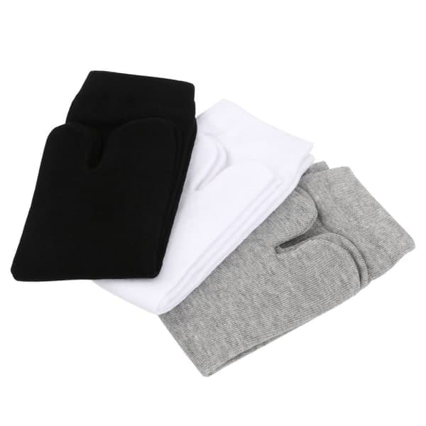 Par strømper mænd kvinder Kimono Flip Flop Sandal Split Tå Tabi Ninja Strømper Standard ZDQ