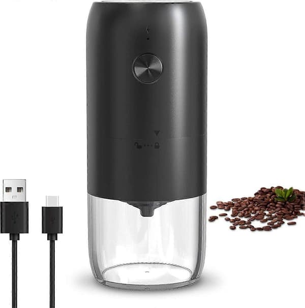 Elektrisk kaffekværn med keramisk konisk kværn til kaffebønner