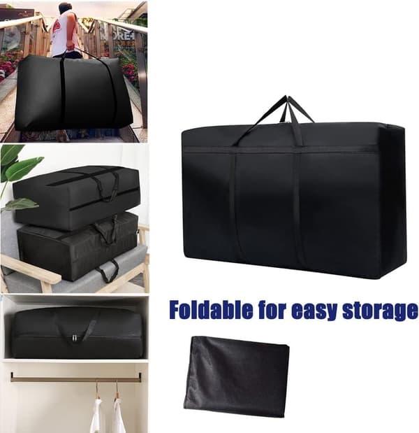 3-pack 180L Large Storage Bags, Strong Packing Boxes for Moving, Large Moving Boxes for Clothes, Quilts, Bedding, Moving Home
