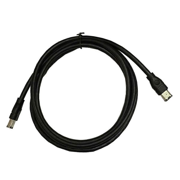 1,8 m Firewire-kabel Svart IEEE 1394 Firewire 400 til Firewire 400 Kabel 6-pinners hann til 6-pinners hann