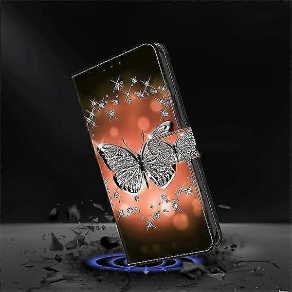Galaxy A23 5G Læder Flip Cover 3D Mønster Stativ Pung Cover til Global Version (Krystal)