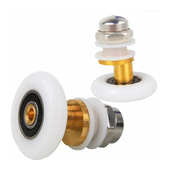 Dusjdørhjul 4 stk 23mm messing nylon rustfritt stål for glassdør 4-6mm