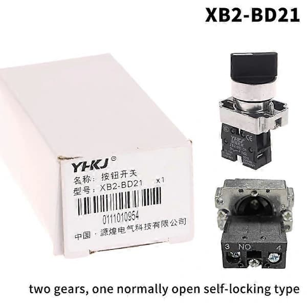 1 pc 22mm Push Button Rotary Switch XB2-BD25 BD53 1NO1NC 2NO 2/3 Position Self-locking Self-resetting Knob Switch