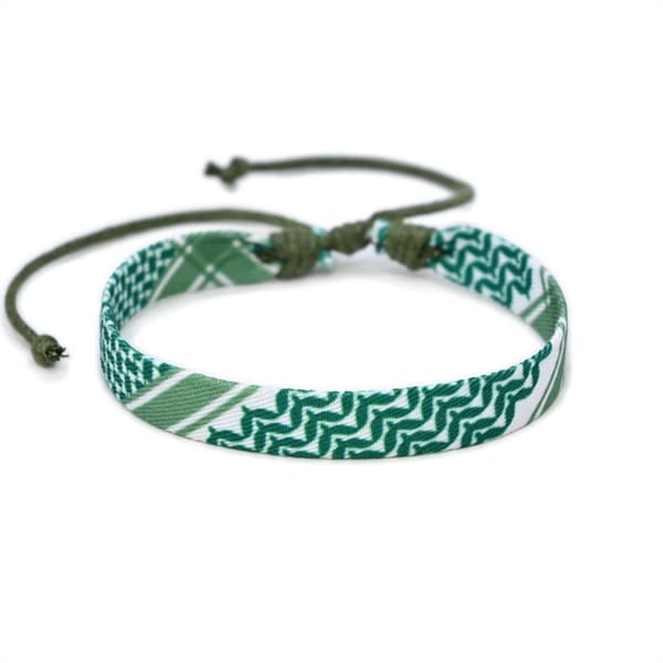 Arabiskt hijab-armband, etnisk stil, justerbart handvävt tygarmband