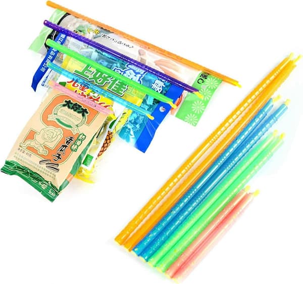 30 stk. forseglingsstaver for matposer, 5 farger og størrelser, PP-materiale, gjenbrukbare