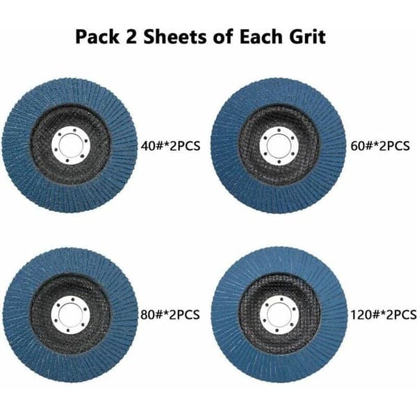 Flap Discs, 125 mm Flap Discs, Grit 40/60/80/120, Segmented Discs, Grinding Discs for Removal